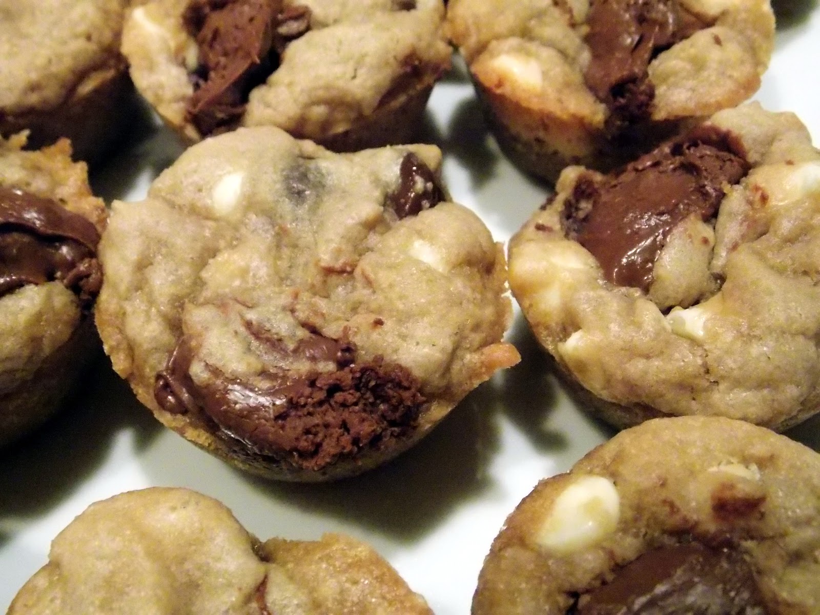 The Cupcake of Life Chocolate Chip Mini Muffin Cookies with Nutella