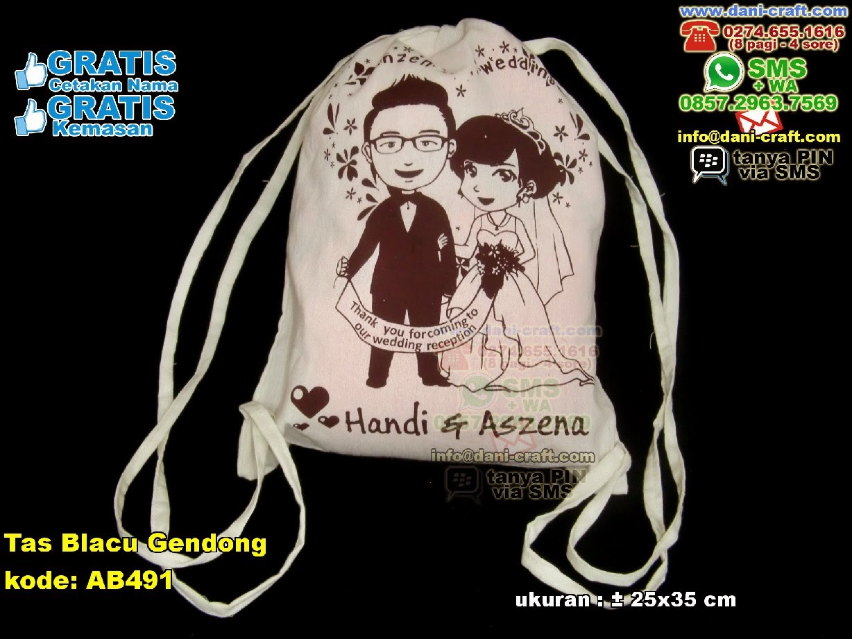 Tas Blacu Gendong | Souvenir Pernikahan