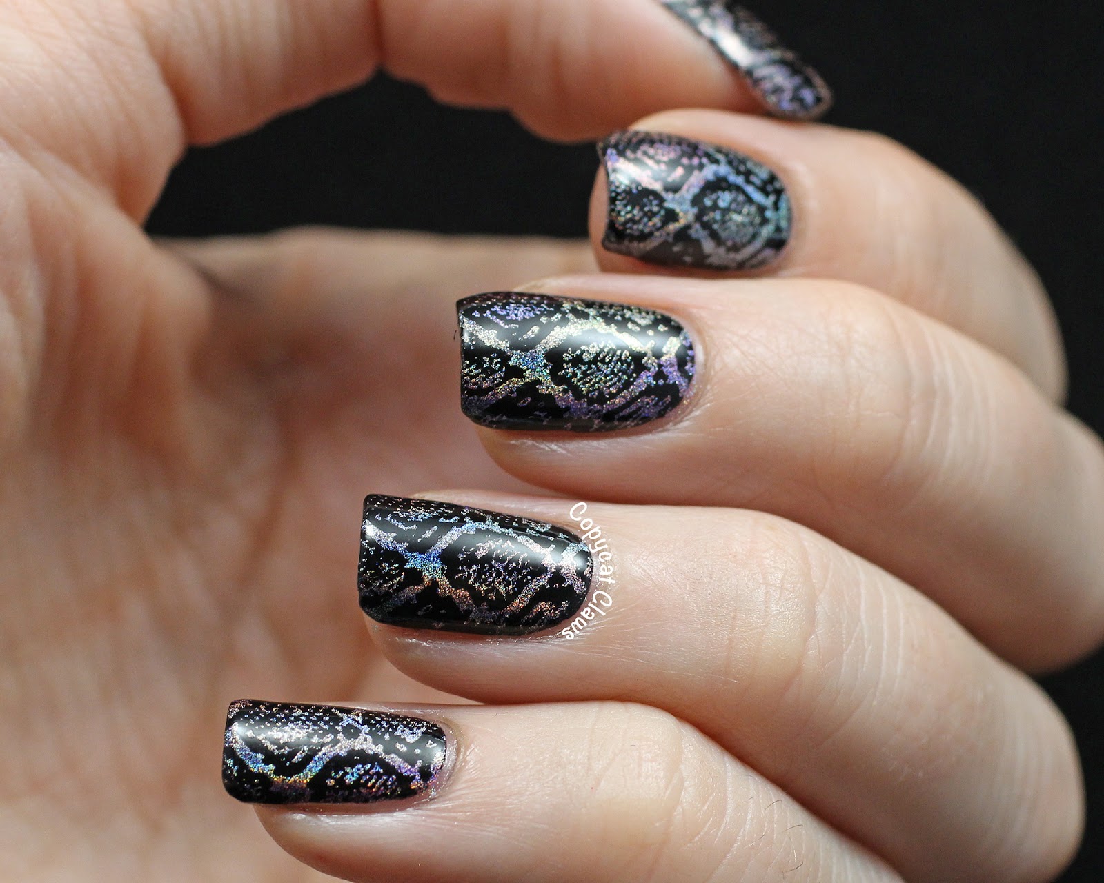 9. Snakeskin Nail Art Tutorial with Foil - wide 3