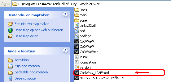 Call of Duty: World at War 1.4 LanFix game hack