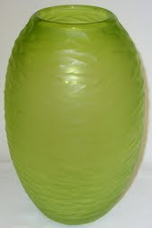 Carved Green Glass