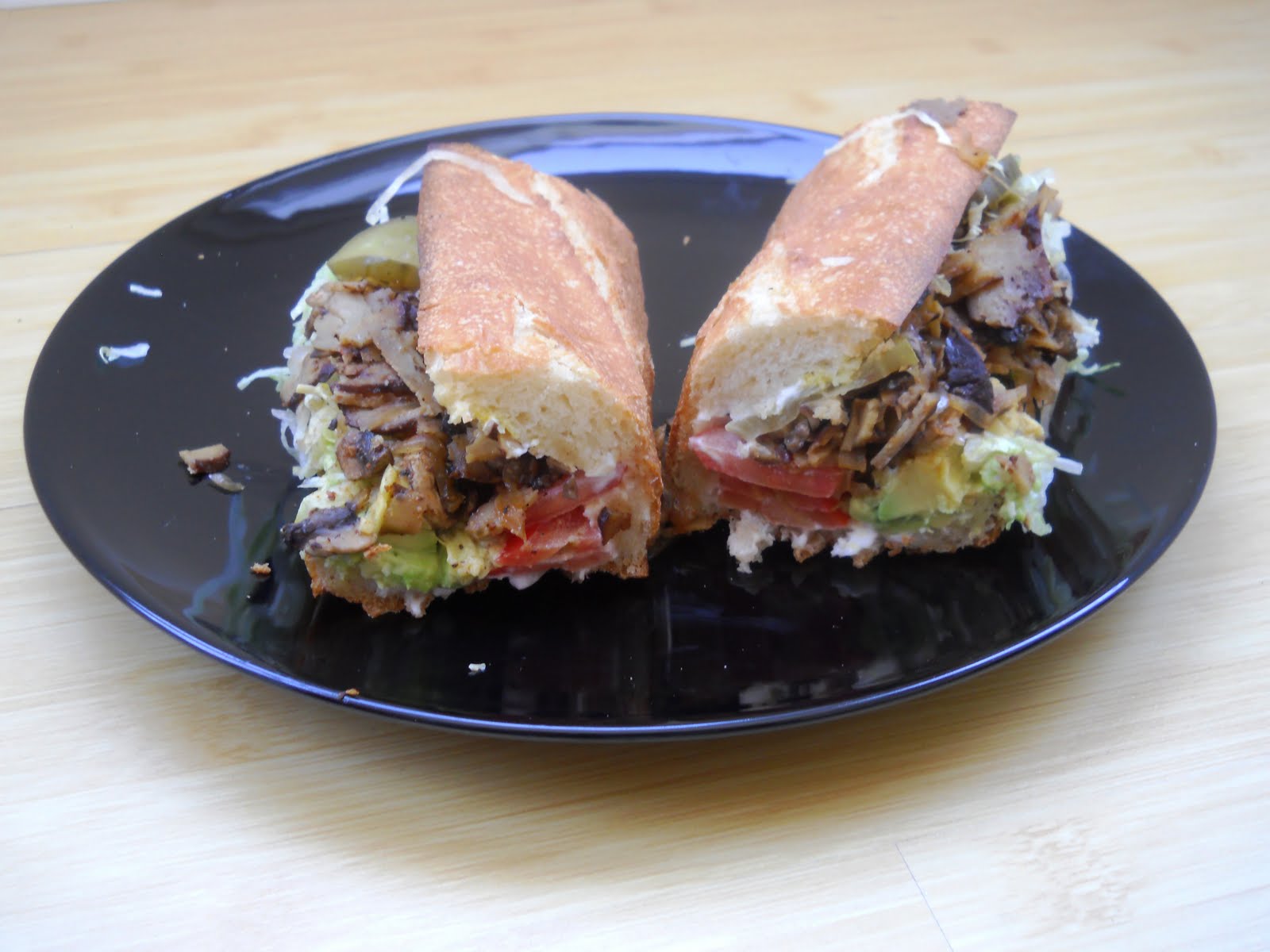Café VegNews Vegan Mushroom Cheesesteak