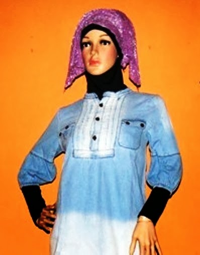 Blouse jeans Gradasi Blouse jeans Gradasi