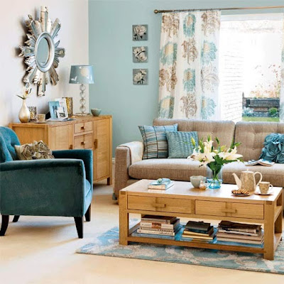 Blue Grey living room, Design of a living room, living room