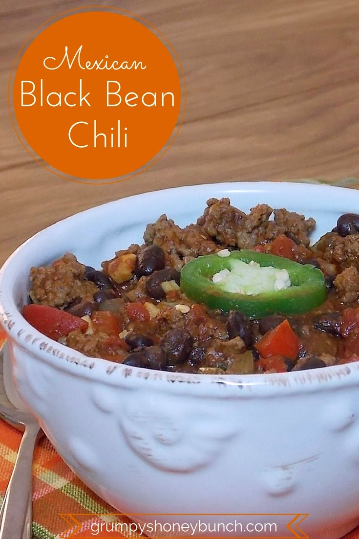 Mexican Black Bean Chili - Grumpy's Honey Bunch