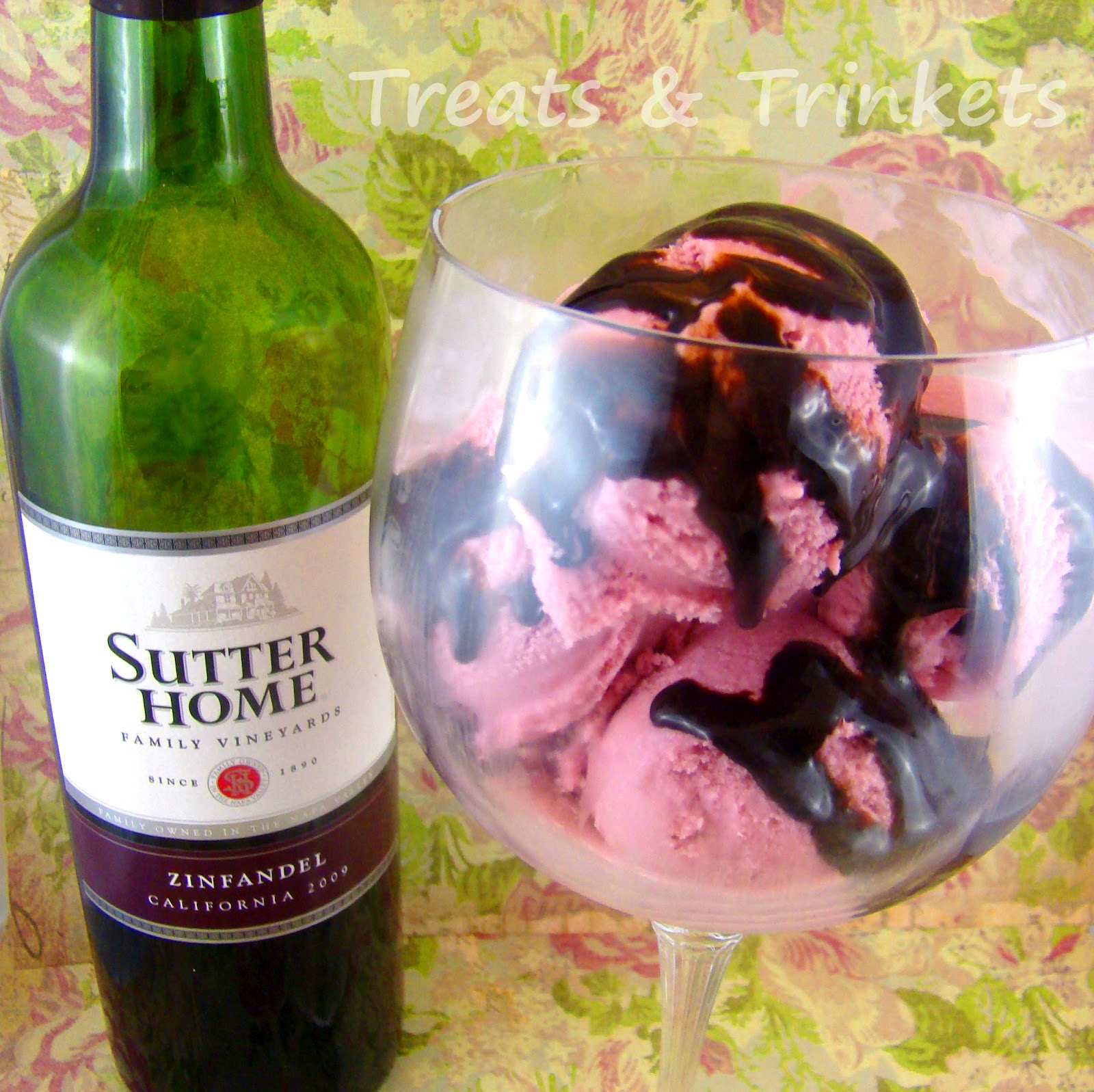 Treats & Trinkets Raspberry Red Wine Ice Cream