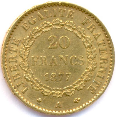 FRANCE 20 Francs gold coin