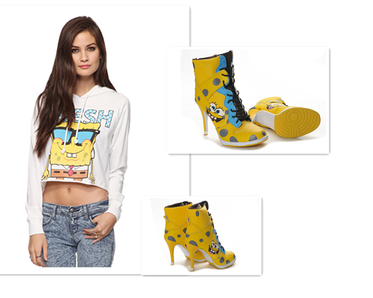 nike spongebob heels