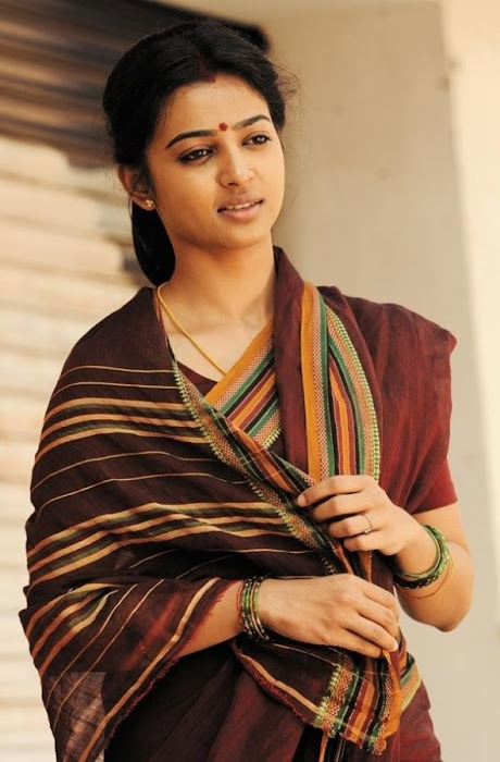 radhika apte in saree - raktha charithra movie latest photos