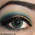 Blue Gold Eye Makeup tutorial