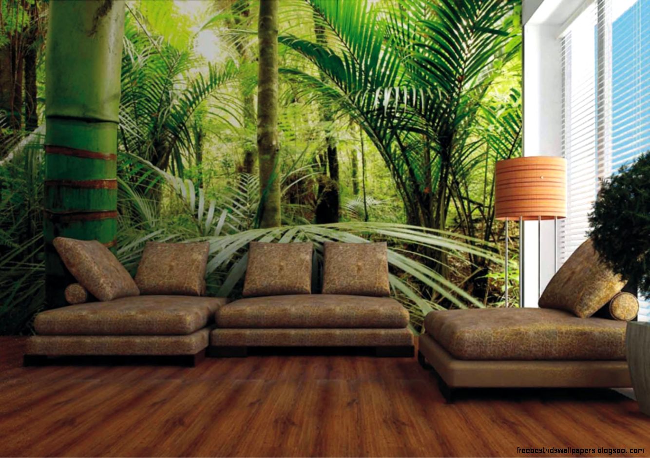 Wall mural wallpaper nature jungle wilderness plant photo 360 cm x Wall mural wallpaper nature jungle wilderness plant photo 360 cm x