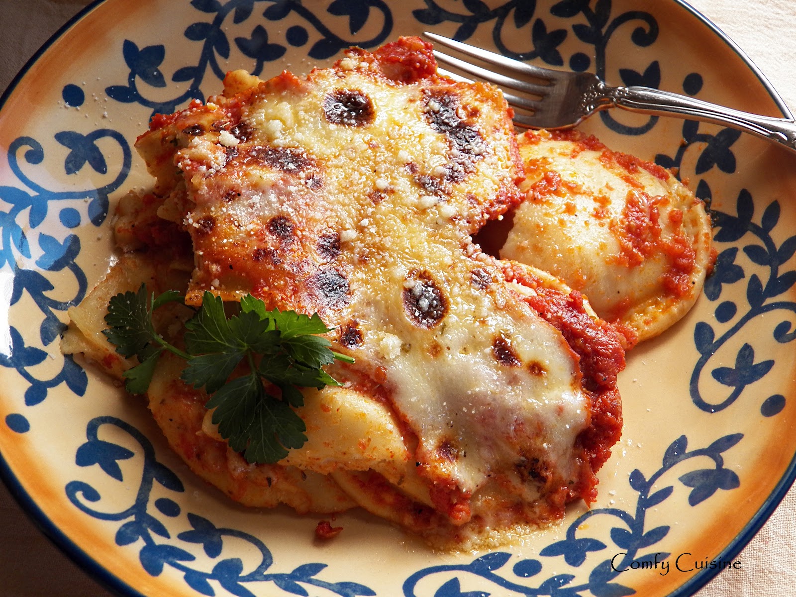 Comfy Cuisine Home Recipes from Family & Friends NoBoil Baked Ravioli