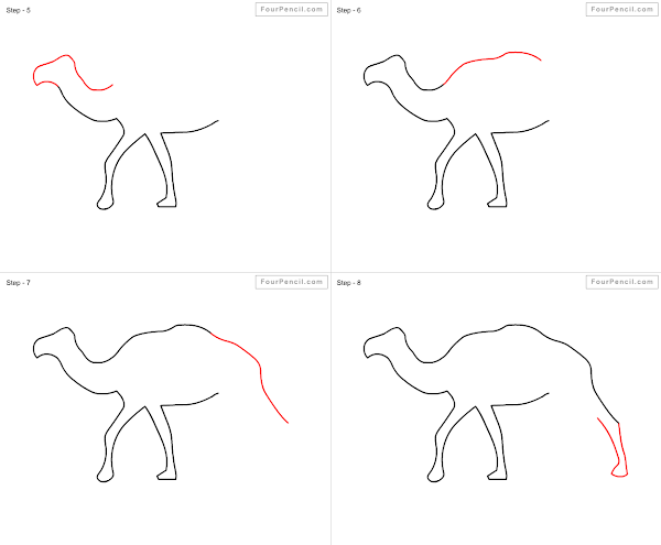 How to draw cartoon Camel - slide 3