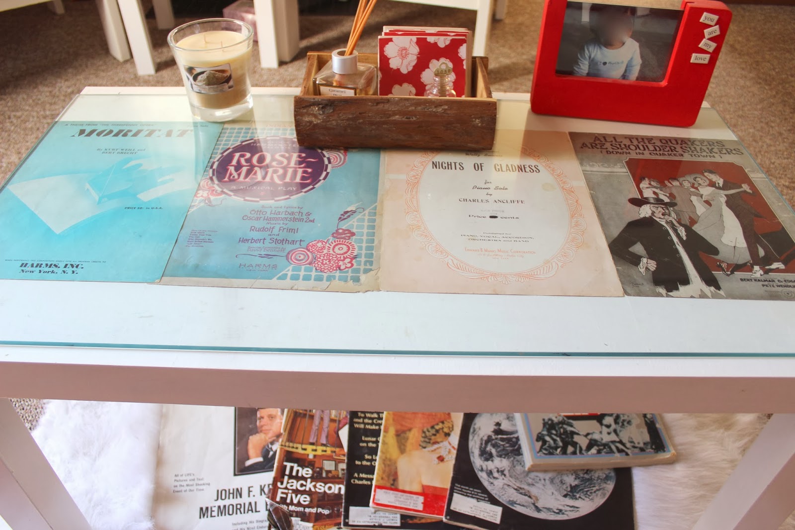 Sheet Music Under Glass Dina's Days