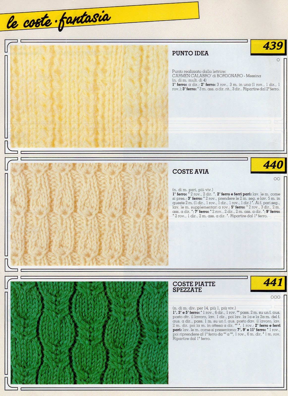 lo spazio di lilla: Collezione punti ai ferri 1 / Knitting stitches