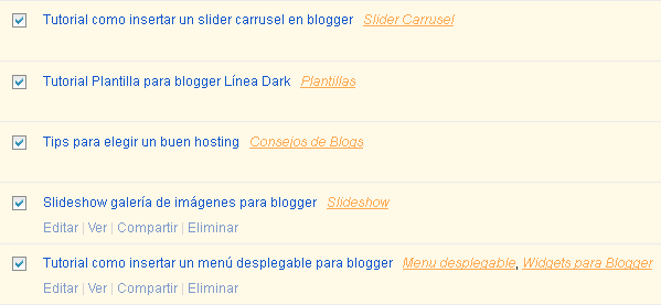 Cómo crear, eliminar y cambiar las etiquetas en Blogger