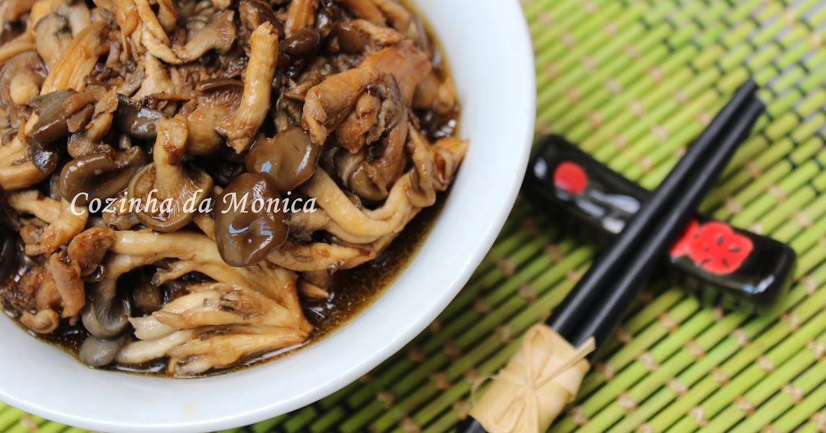 COZINHA DA MONICA Shimeji refogado como em restaurante japonês.