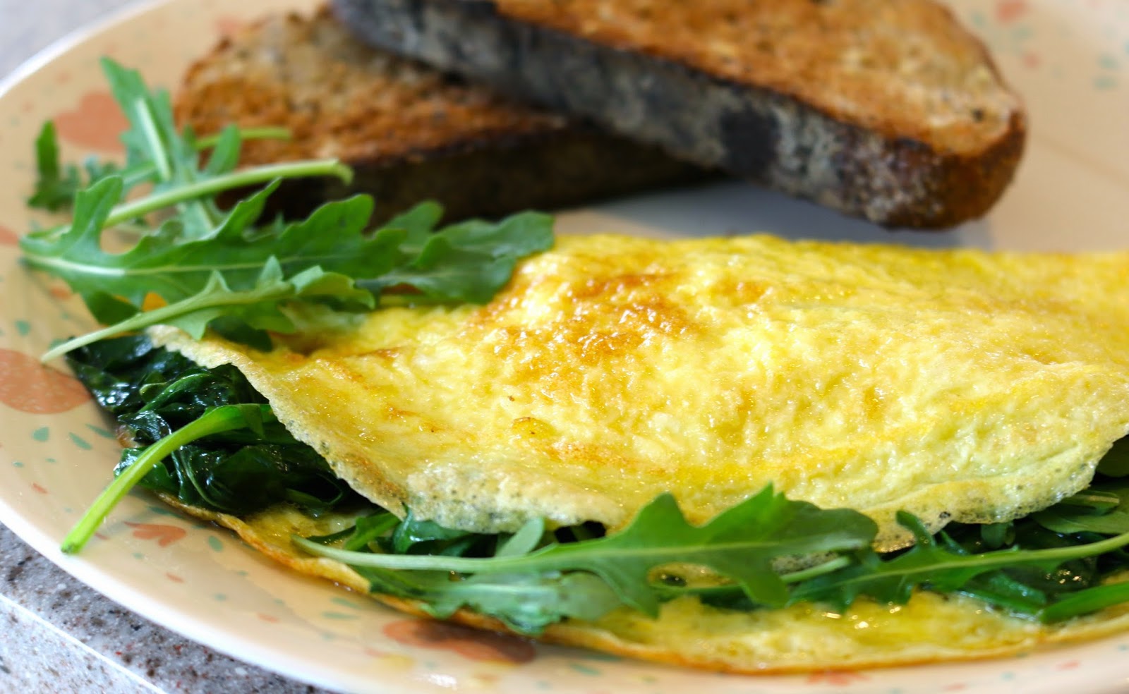 Powisset Farm Omelet with Spinach & Arugula