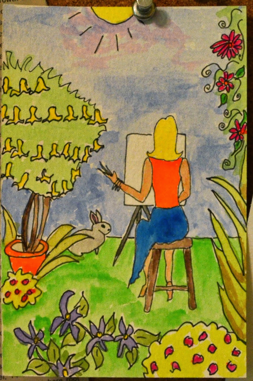 Painting in the Garden
