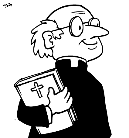Drawing Of Priest