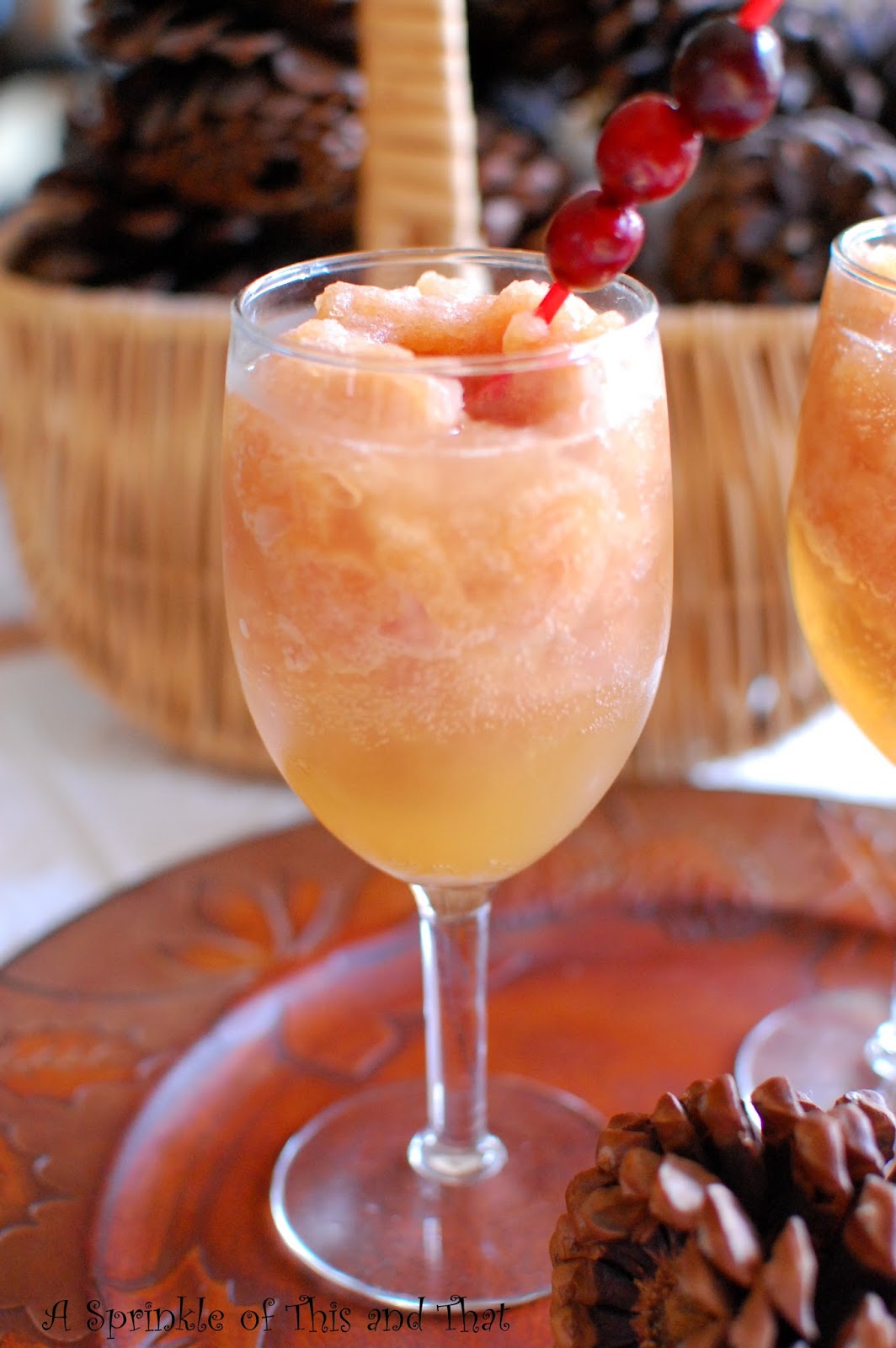 A Sprinkle of This and That Cranberry Slush Mocktail