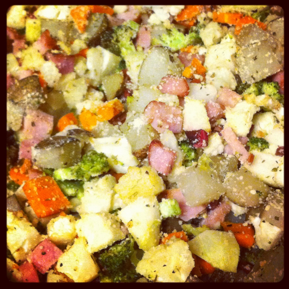 Biting The Hand That Feeds You CSA Vegetable VeggieHamBake Recipe