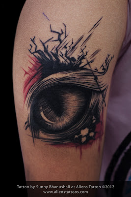 Aliens Tattoo Abstract Cat Eye Tattoo Concept Design And Inked By Sunny At Aliens Tattoo Mumbai