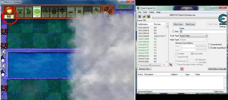 Cheat Plants Vs Zombies Menggunakan Cheat Engine