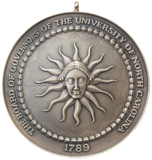 UNC Board of Governors Award for Excellence in Teaching bronze medal