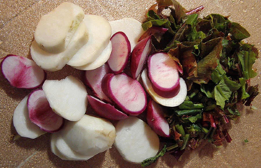 Seasonal Eating Honeykissed Baby Turnips & Greens