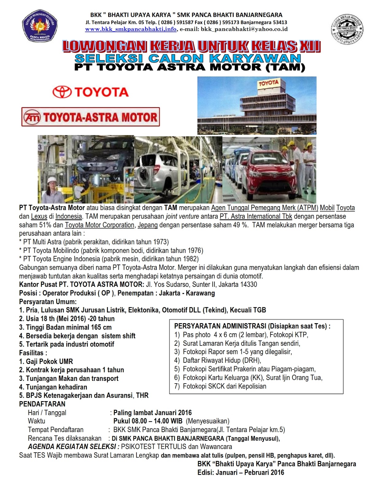 Menelusuri Jaringan Alamat PT Toyota Astra Motor (TAM): Dari Pusat hingga Jaringan Seluruh Indonesia