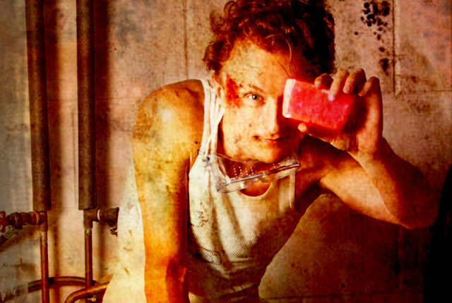 Paul Cram holding soap