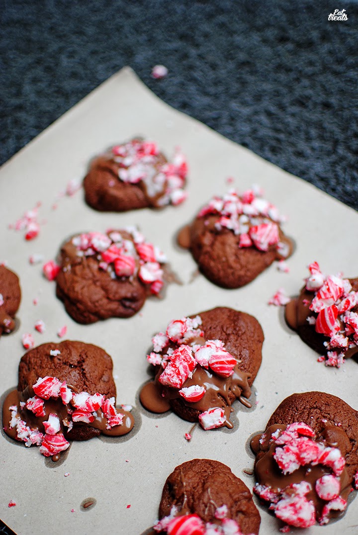 [RECIPE] Double Chocolate Candy Cane Cookies eatandtreats