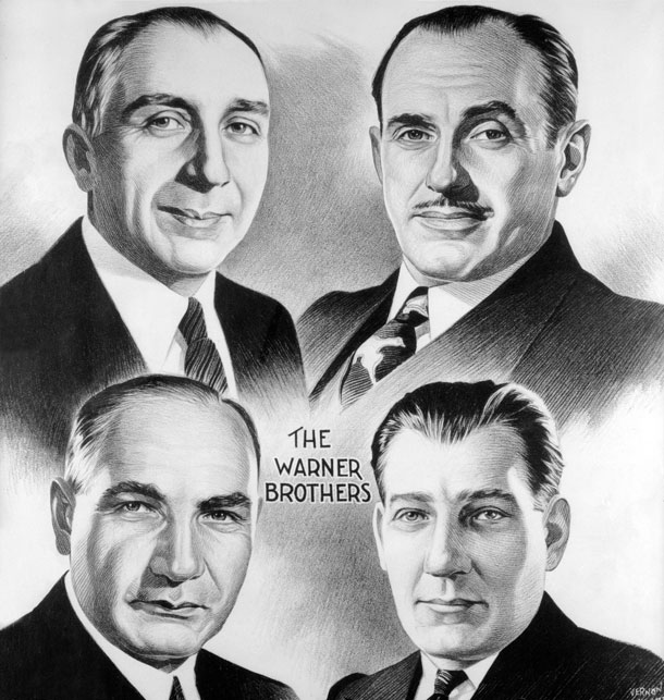 Harry, Albert, Sam und Jack Warner, Quelle: warnerbroshistory.blogspot.com