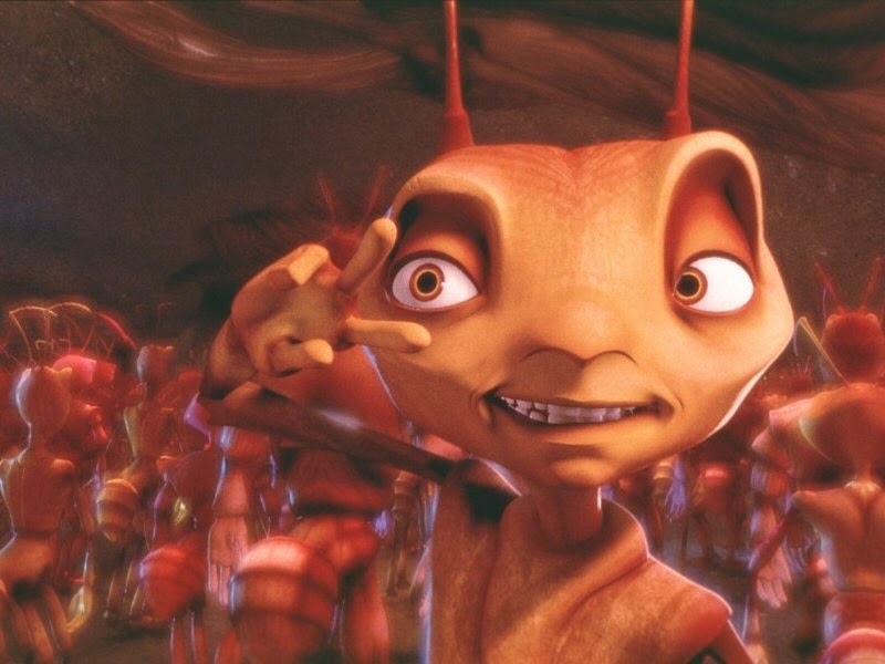 Animated Film Reviews: Antz (1998) - DreamWorks Fights the Bug Wars with  Woody Allen