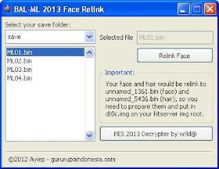 Cara menggaanti face pelatih pes 2013