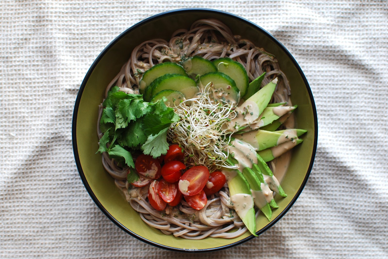 . Buckwheat Noodle Salad with Tahini Dressing