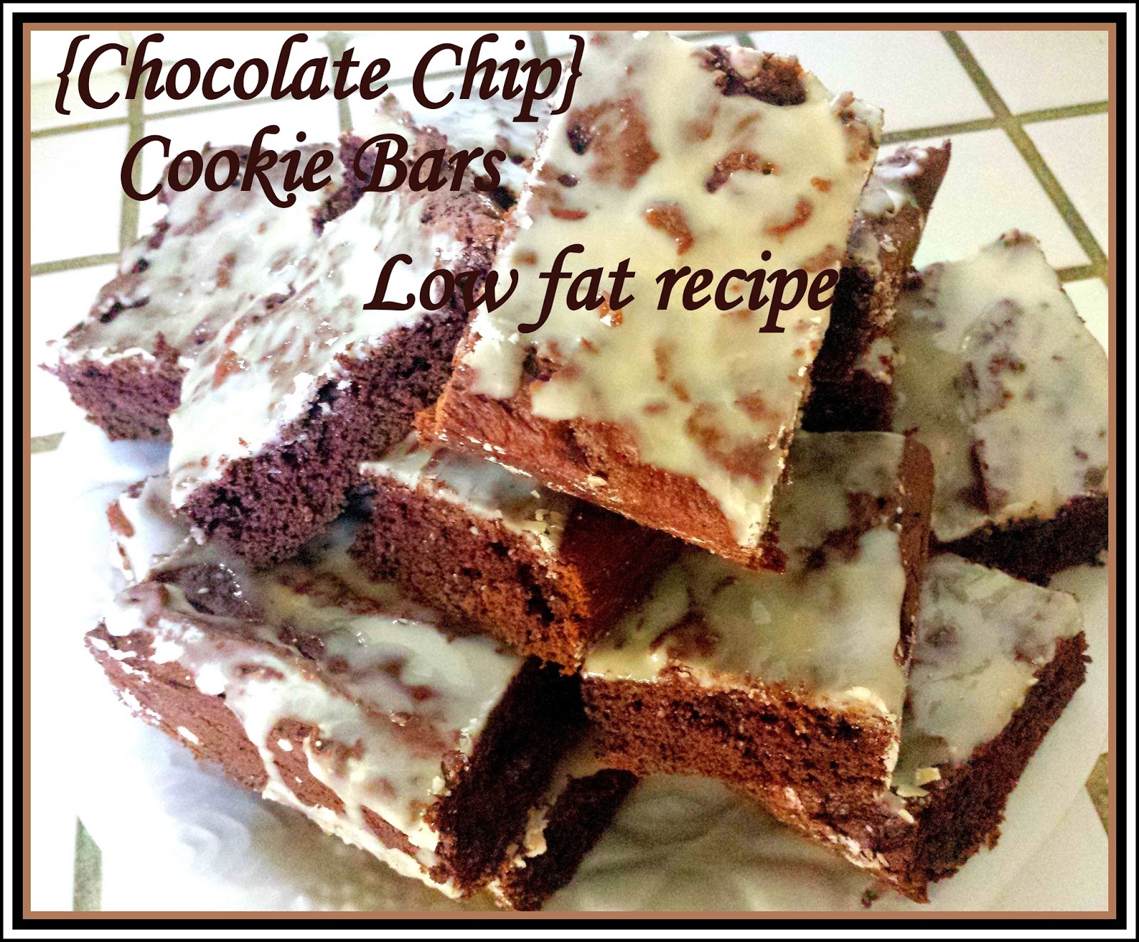 Hope, Strength, Laughter, Cancer Recipe Remix Low Fat Chocolate Chocolate Chip Cookie Bars
