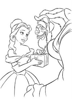 coloring beauty and the beast