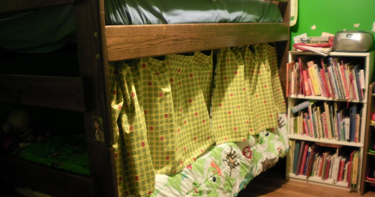 Handmade Family Bunk Bed Curtains. How cool is that?