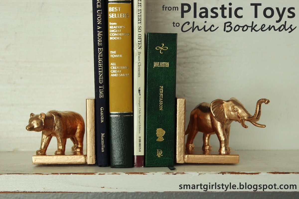 smartgirlstyle DIY Animal Bookends