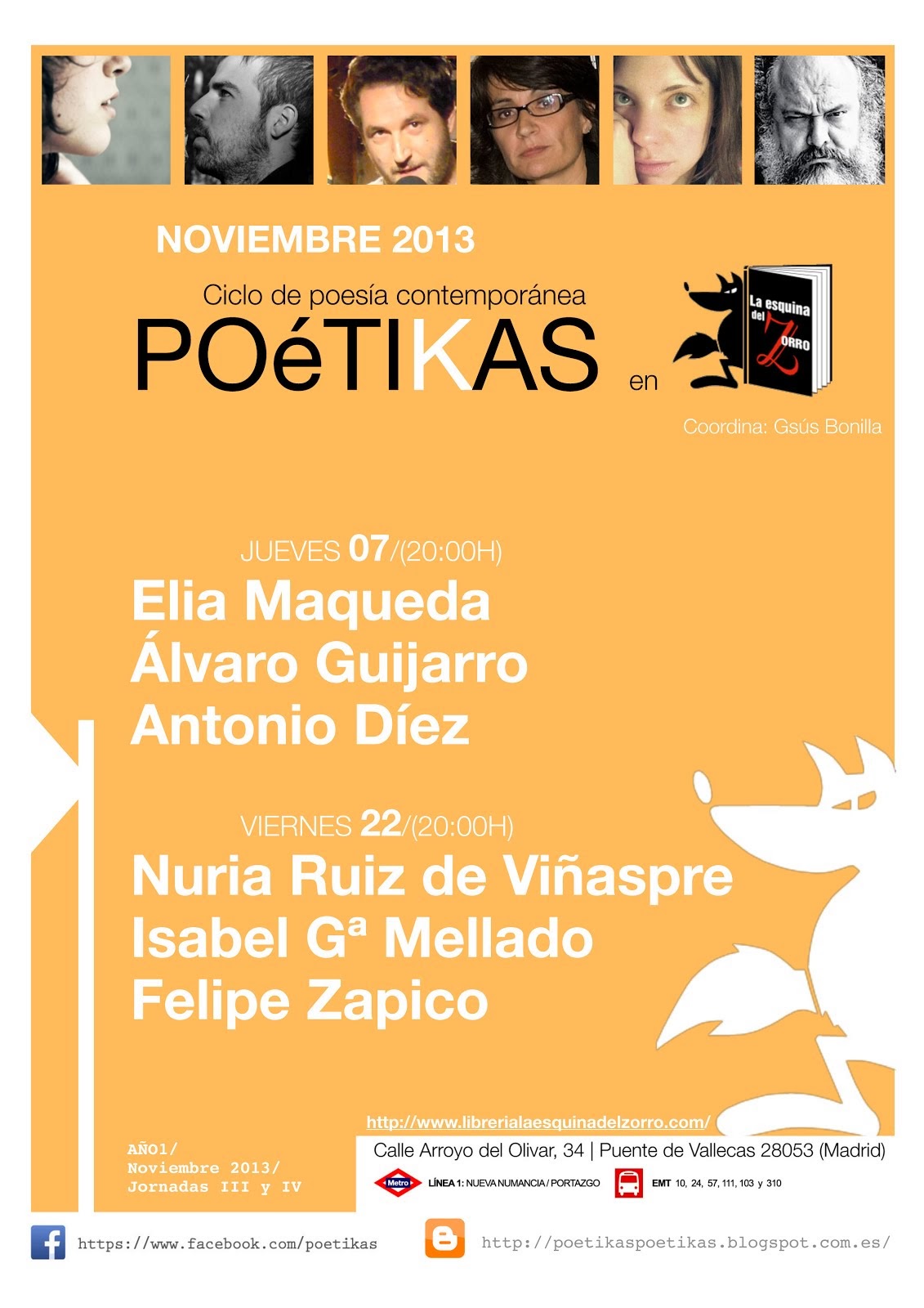 POéTIKAS NOVIEMBRE 2013 (1 POEMA)