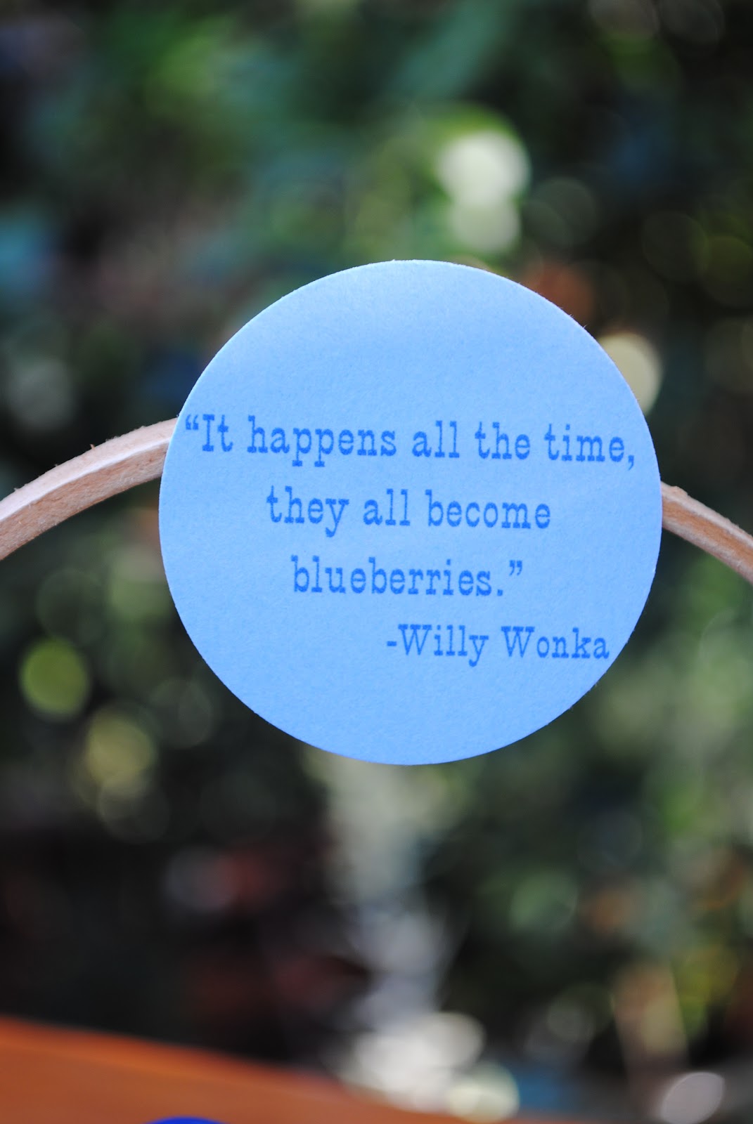 Jac o' lyn Murphy: Blueberries, Gobstoppers & Quotable Willy Wonka Favors