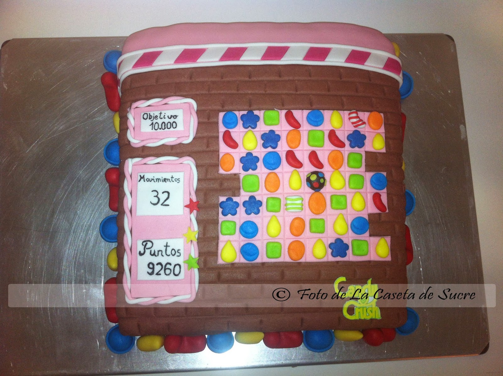 La Caseta de Sucre Tarta Candy Crush Saga