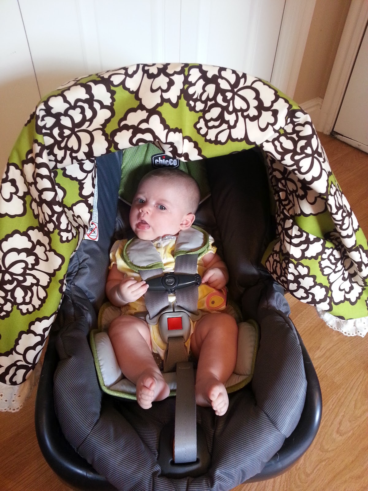 Keeping Up With Us Jones' Car Seat Canopy Tutorial