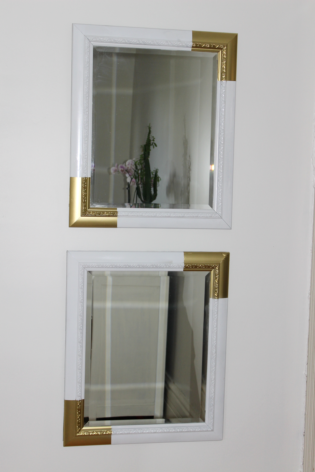 Online Interior Design Gold Corner Mirrors