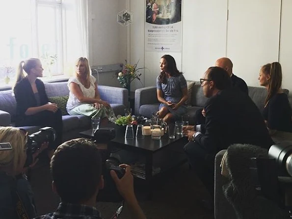 Crown Princess Mary visits the TUBA counselling and therapy institution for young people who are children of alcohol abusers