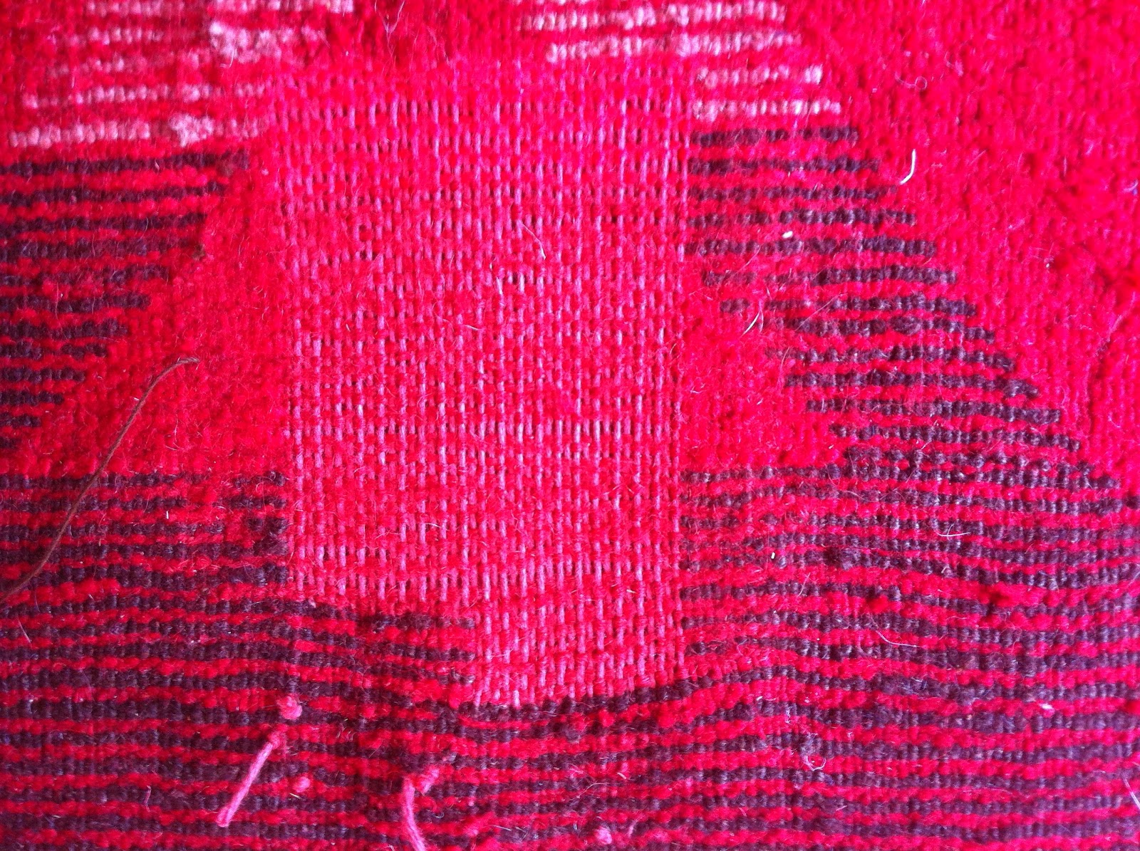 Kosker Traditional Rug Repair Moroccan Berber Rug Repair Mid Process