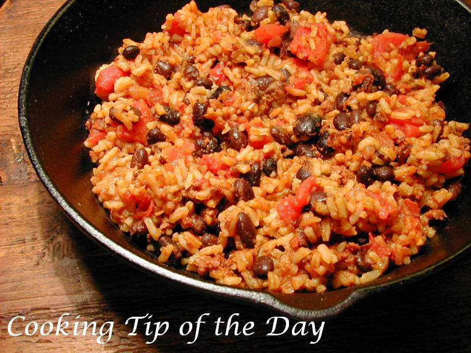 Cooking Tip of the Day Chorizo Black Beans and Rice