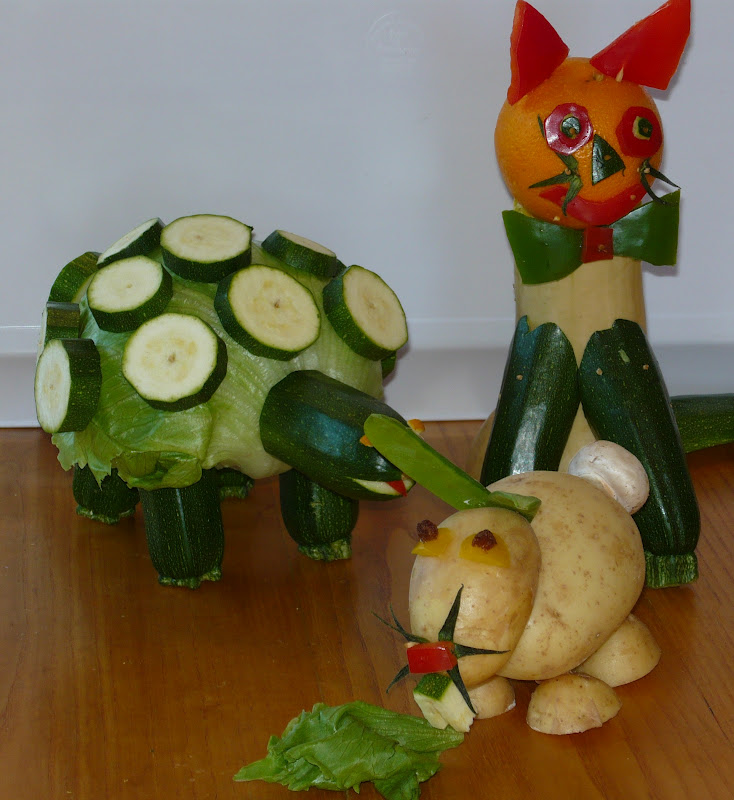 Bumble Bee Cottage: Guernsey North Show - Animals made from Vegetables
